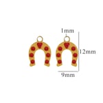 Red / 1 pezzo semplice serie simpatico cartone animato acciaio inossidabile placcato Colore oro  unisex pendenti Immagine12